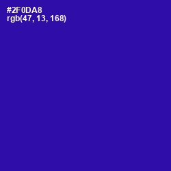 #2F0DA8 - Blue Gem Color Image