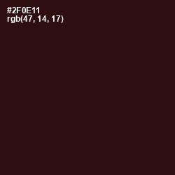 #2F0E11 - Coffee Bean Color Image