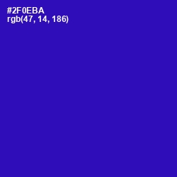 #2F0EBA - Blue Gem Color Image