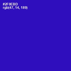 #2F0EBD - Persian Blue Color Image