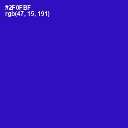 #2F0FBF - Persian Blue Color Image