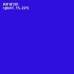 #2F0FDD - Dark Blue Color Image