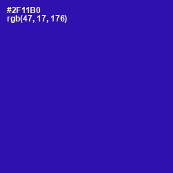 #2F11B0 - Blue Gem Color Image