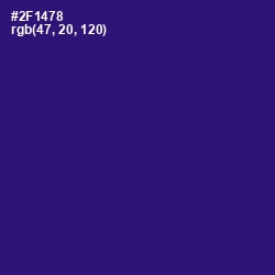 #2F1478 - Persian Indigo Color Image