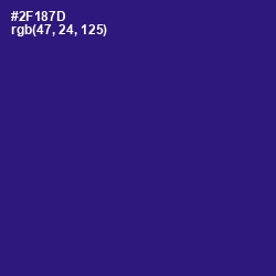 #2F187D - Persian Indigo Color Image