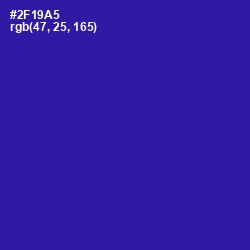 #2F19A5 - Blue Gem Color Image