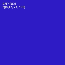 #2F1BC6 - Dark Blue Color Image