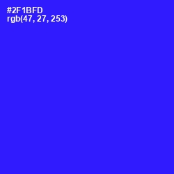 #2F1BFD - Blue Color Image