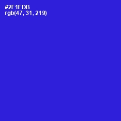 #2F1FDB - Dark Blue Color Image