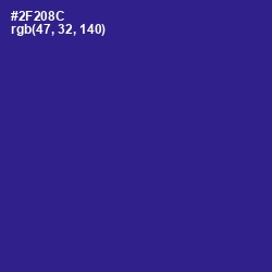 #2F208C - Jacksons Purple Color Image