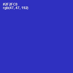 #2F2FC0 - Dark Blue Color Image