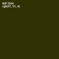 #2F3304 - Turtle Green Color Image