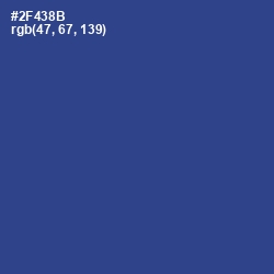 #2F438B - Chambray Color Image