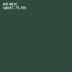 #2F4B3C - Lunar Green Color Image