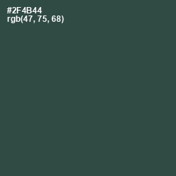 #2F4B44 - Plantation Color Image