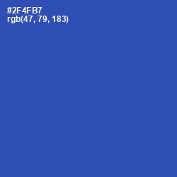 #2F4FB7 - Cerulean Blue Color Image
