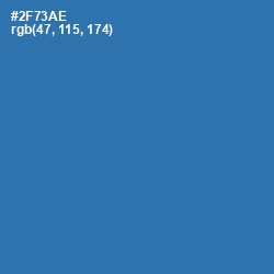 #2F73AE - Astral Color Image