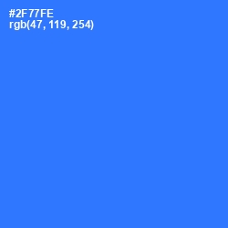 #2F77FE - Azure Radiance Color Image