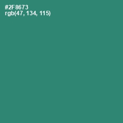 #2F8673 - Eucalyptus Color Image