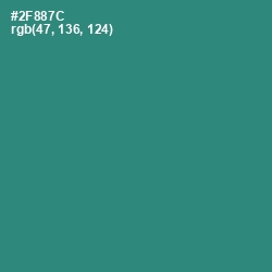 #2F887C - Eucalyptus Color Image