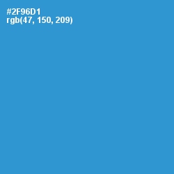 #2F96D1 - Curious Blue Color Image