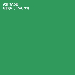 #2F9A5B - Sea Green Color Image