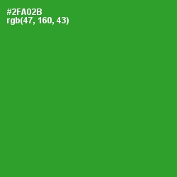 #2FA02B - Forest Green Color Image