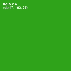 #2FA31A - Forest Green Color Image