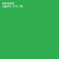 #2FAD4F - Sea Green Color Image