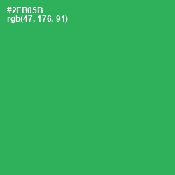 #2FB05B - Sea Green Color Image