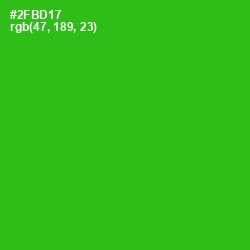 #2FBD17 - Forest Green Color Image