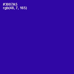 #3007A5 - Blue Gem Color Image