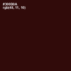 #300B0A - Chocolate Color Image