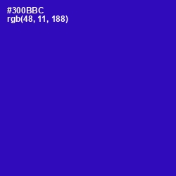 #300BBC - Blue Gem Color Image