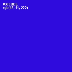 #300BDE - Dark Blue Color Image