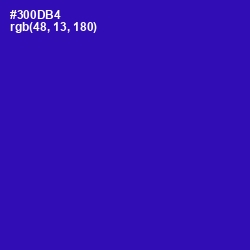 #300DB4 - Blue Gem Color Image