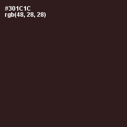 #301C1C - Cocoa Brown Color Image