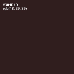 #301D1D - Cocoa Brown Color Image