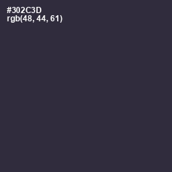 #302C3D - Blackcurrant Color Image