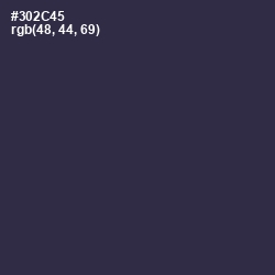 #302C45 - Tuna Color Image