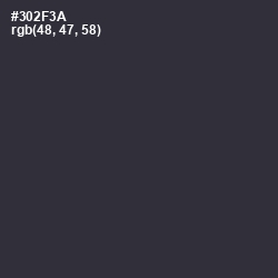 #302F3A - Blackcurrant Color Image