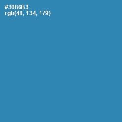 #3086B3 - Boston Blue Color Image