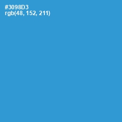 #3098D3 - Curious Blue Color Image