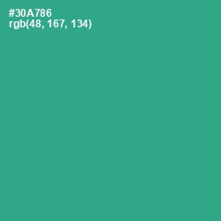 #30A786 - Jungle Green Color Image