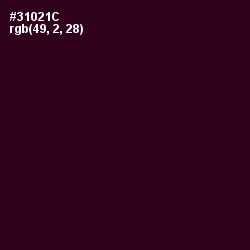 #31021C - Aubergine Color Image