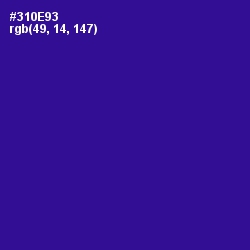 #310E93 - Blue Gem Color Image