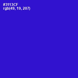 #3113CF - Dark Blue Color Image