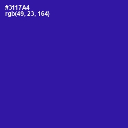 #3117A4 - Blue Gem Color Image