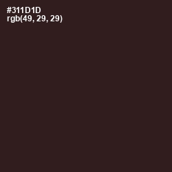 #311D1D - Cocoa Brown Color Image