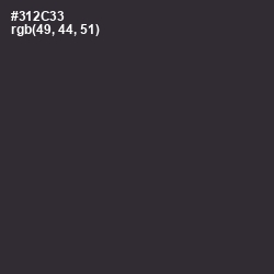 #312C33 - Blackcurrant Color Image